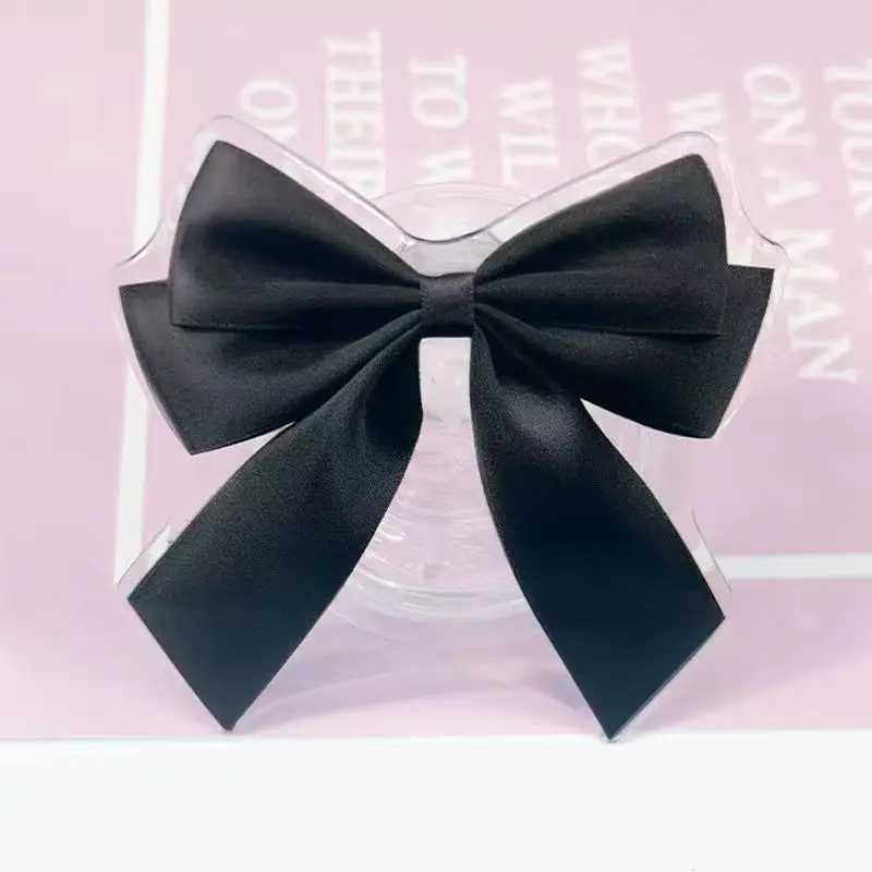 Ins Cute 3D Ribbon Bow Bracket Phone Grip Tok Lovely Bowknot Holder Ring for IPhone Samsung Xiaomi Accessories Stand Holder