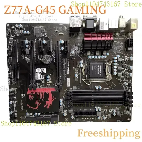 Para msi Z77A-G45 placa-mãe de jogos z77 lga1155 ddr3 mainboard 100% testado totalmente trabalho