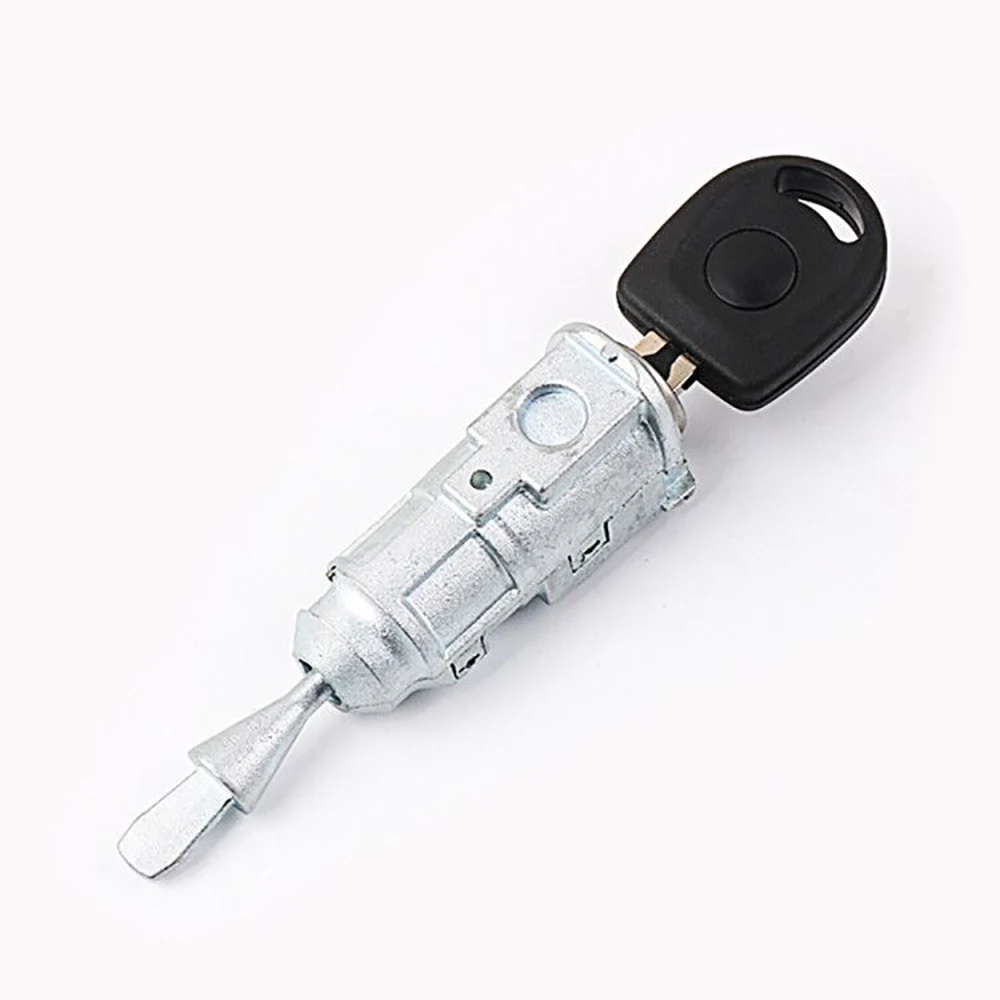 CHKJ Car Door Lock Cylinder For VW Volkswagen New Santana Jetta Polo Tiguan Left Front Main Door Lock Core Cylinder With 1 Key