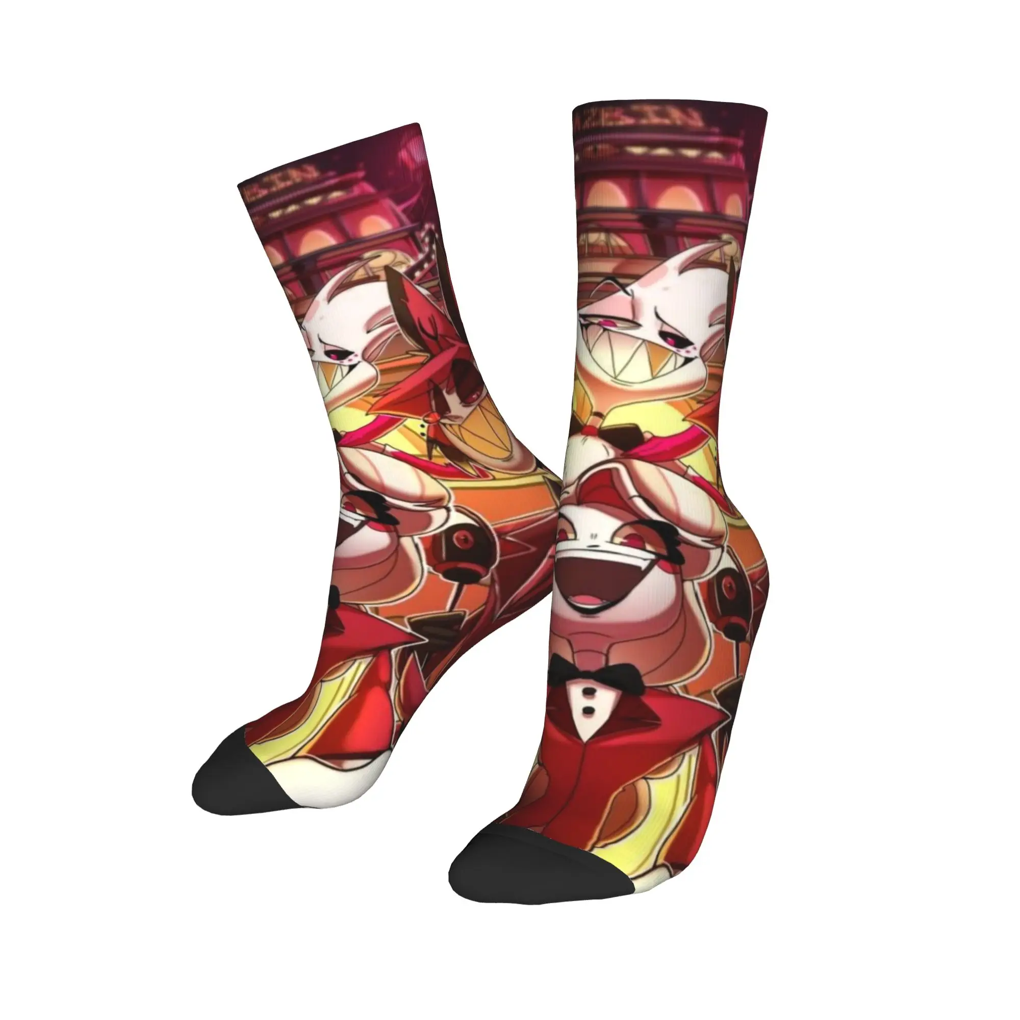 Носки унисекс Alastor Vox Hazbines Hoteles Merch, впитывающие пот носки, милые для повседневной носки