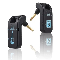 WS-4 2.4GHz Wireless Guitar Audio System - No Pairing Required, 8 Channels, 40m Range, 10H Battery, for Guitar/Keyboard/Drums