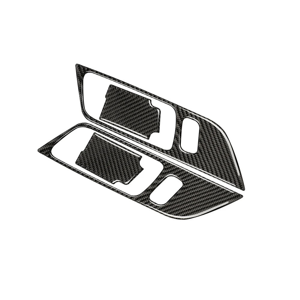 

Carbon Fiber Interior Door Handle Cover Trim Fit For Ford Mustang 2015-2021