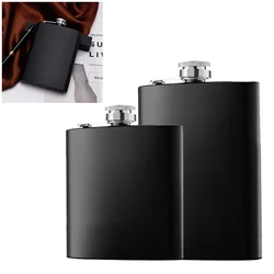 6-12oz Stainless Steel Whiskey Liquor Pocket Wine Bottle Pocket Alcohol Bottle Portable 304 Whisky Flask Metal Wine Pot