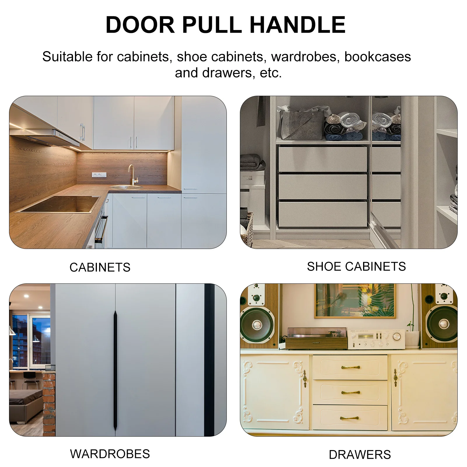 

12pcs Wooden Pull Handle Cabinet Drawer Knob Round Furniture Handle Replacement For Home Office Wardrobe Cupboard Accessory