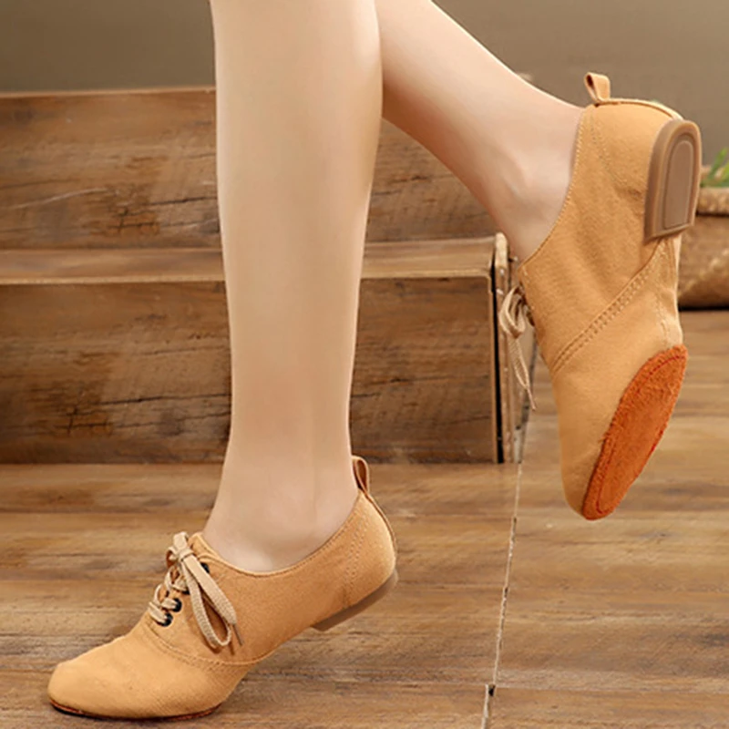 Unisex Jazz Dance Shoes Canvas Size 34-44 Girls Ballroom Modern Tango Performance Practise Dancing Shoes Wholesale - view 6