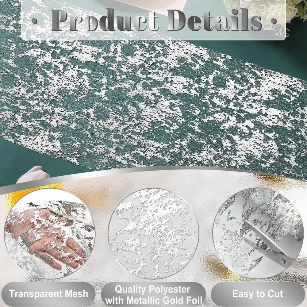 Table Runner with Sequins Durable Material Table Decoration Sequin Glitter Table Runner Bronzing Cover for Home Parties Wedding