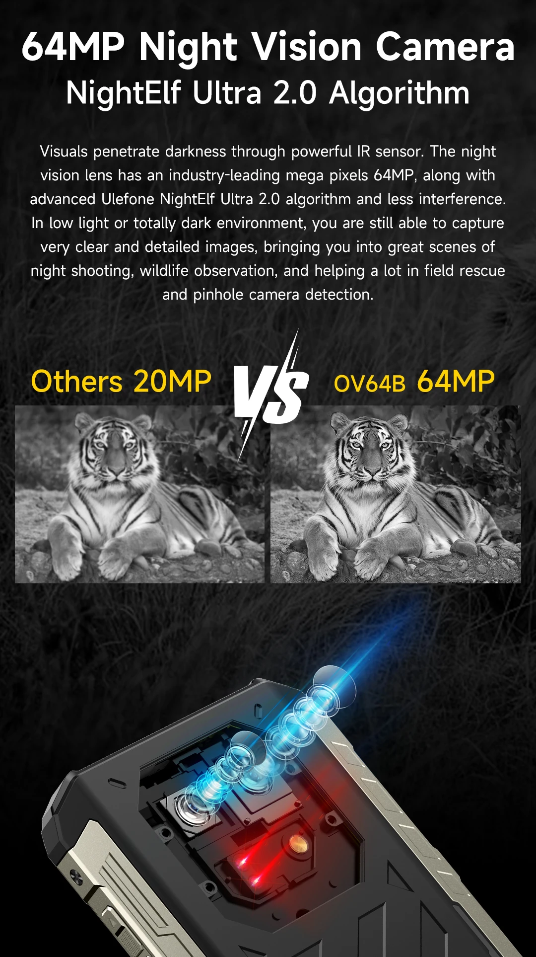 eSIM Ulefone Armor 22 Pro Rugged Phone Android 16 MTK G200 128GB/256GB Global Version Waterproof Shockproof Outdoor Smartphone