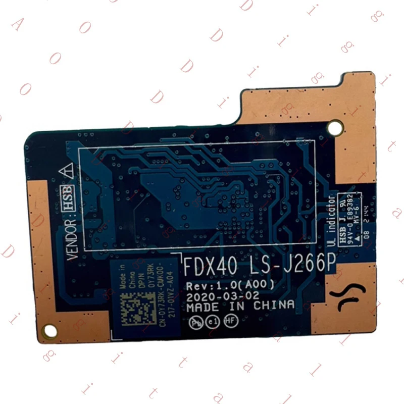 WW For DELL Latitude 7410 Laptop USH Keyboard Junction Board LS-J266P CN-0Y73RK