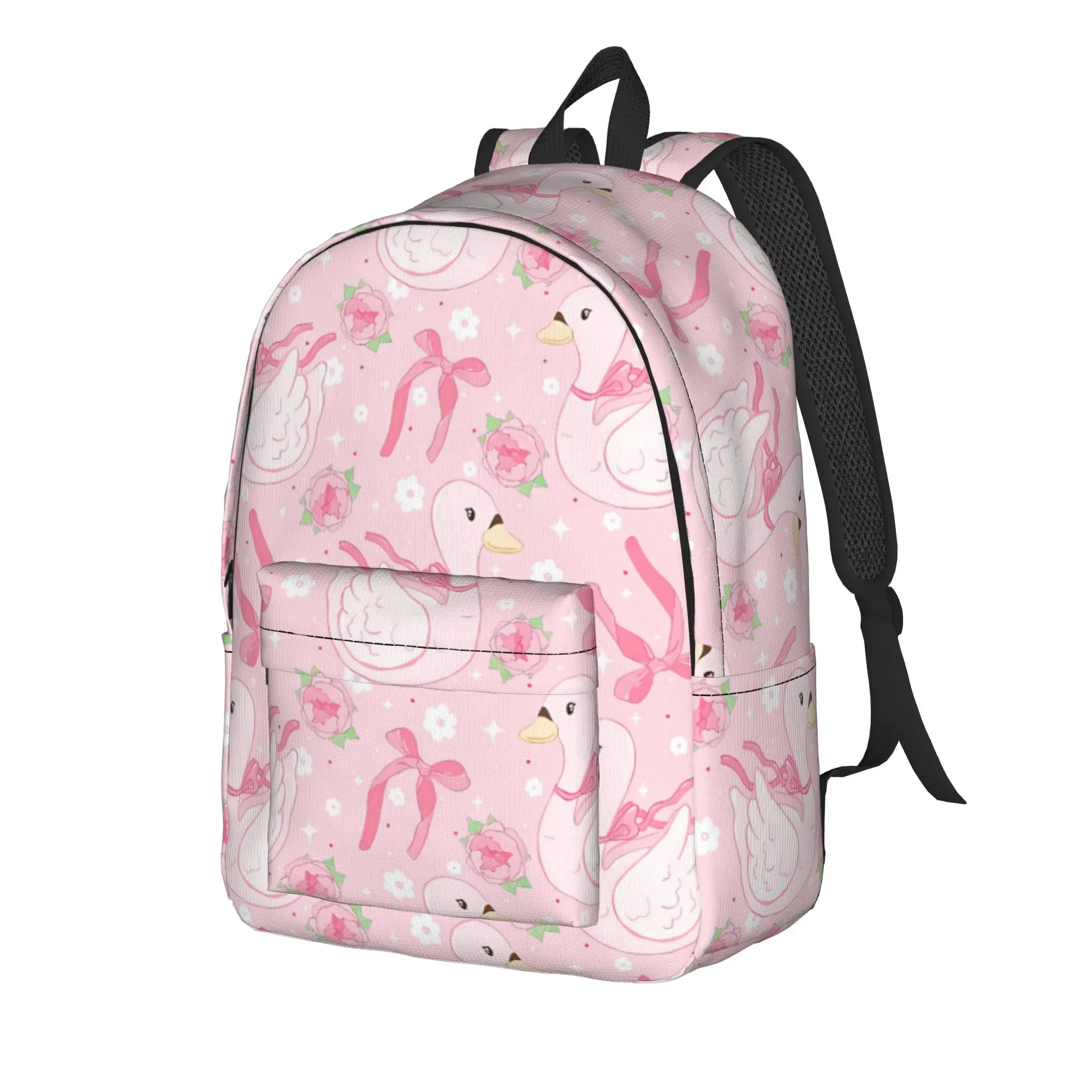 Cute Spring Cottagecore Goose Backpack  Workout Backpacks Women Men Cool High School Bags Custom Pattern Rucksack