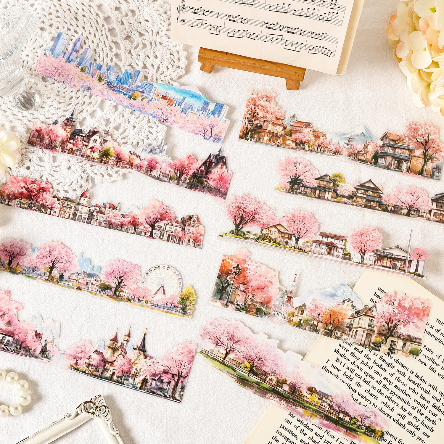 10 قطعة ملصقات القرطاسية Kawaii أفكار في العودة إلى الغابة غير المرغوب فيه مجلة مخطط ملصق مزخرفة سكرابوكينغ