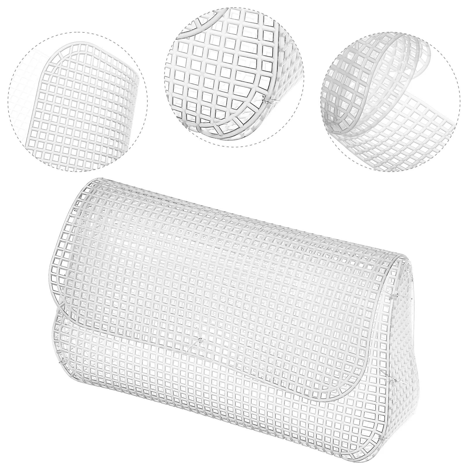 

4pcs Plastic Mesh Sheets White Cross Stitch Embroidery Crafting Supplies Durable Pre Cut Quilting Canvas Accessories Easy Use