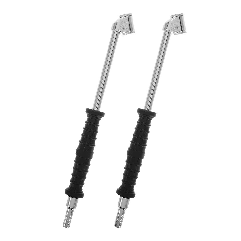 

2pcs Hand Crank Tire Inflator Rod Air Hose Adapter for Car Motorcycle Bicycle Truck Zinc Alloy Durable Repair Tool Flexible