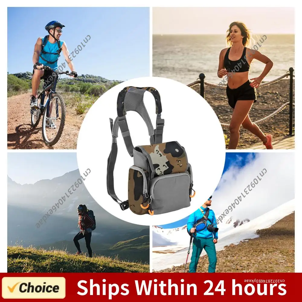 

Чехол для бинокля с дождевиком и водонепроницаемым отделением для дальномера, регулируемый, большой вместимости, для охоты и походов