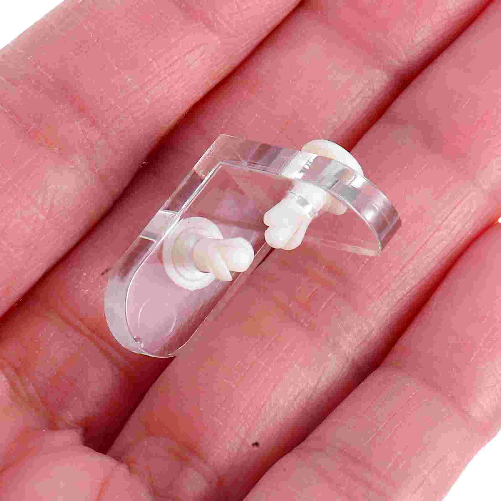 10 Sets Clear L-Shape Corner Brackets High Transparency Acrylic Corner Mounting Braces for Glass Shelf Boxes Jewelry and