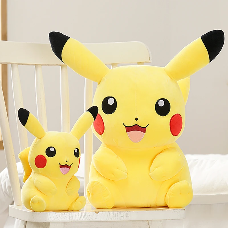 Pokemon Kawaii Pikachu Stuffed Toys Cartoon & Cute Plush Dolls Throw Pillow Birthday Gift For Kids Friends Boys Home Decoration