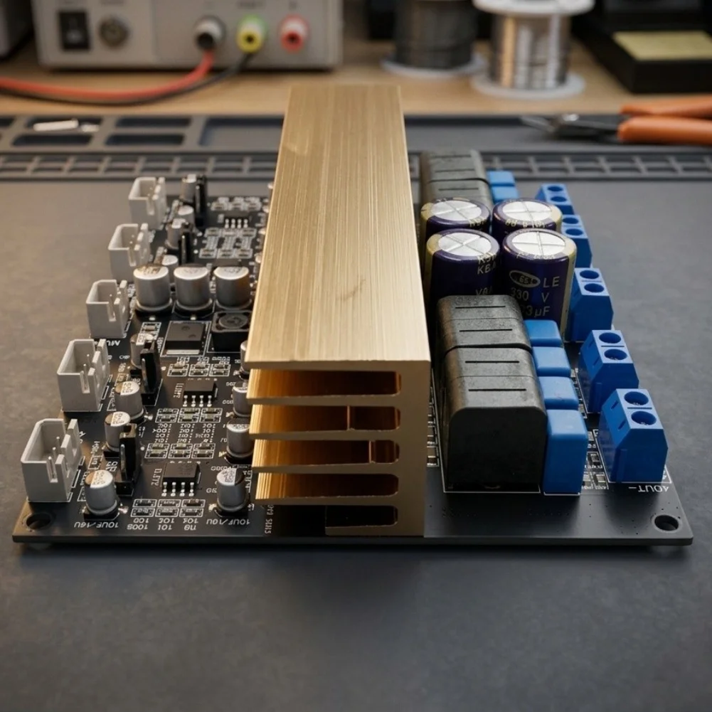 TPA3255 4-Channel Audio For Amplifier Board Designed for Stable Operation with Large Electrolytic Capacitors and Thickened PCB