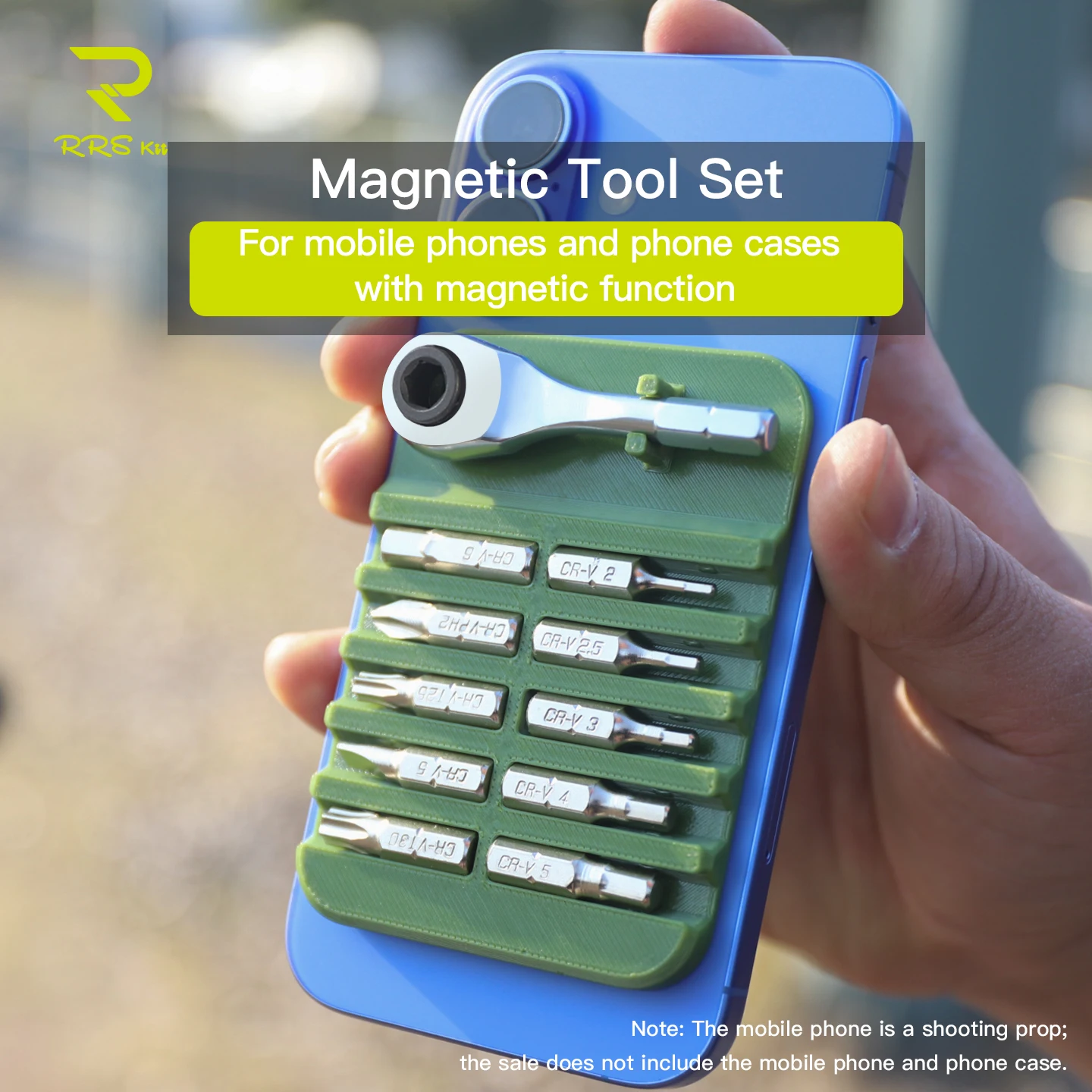 

RRSKIT Bicycle Magnetic Tool Set Portable Ratchet Wrench Repair Set For Mobile Phones And Phone Cases With Magnetic Function