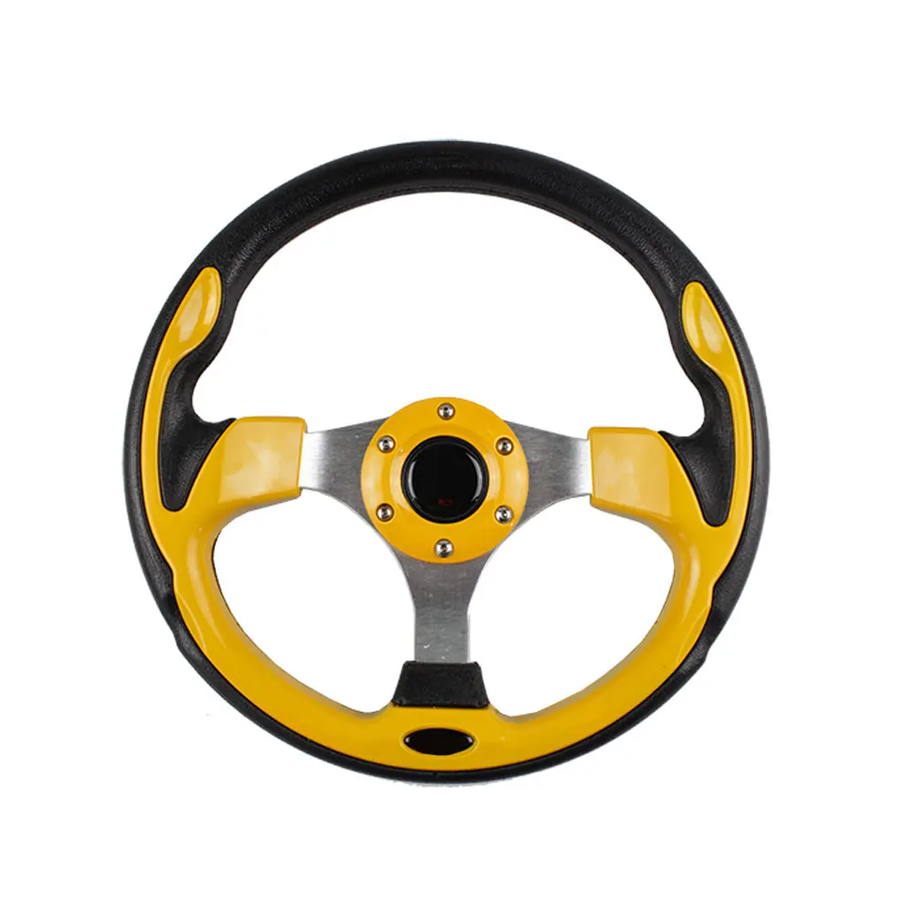 Universal Car Sport Steering Wheel Racing Universal 320mm/13Inches Pu Steering Wheel High Quality And Durable With Horn and Logo