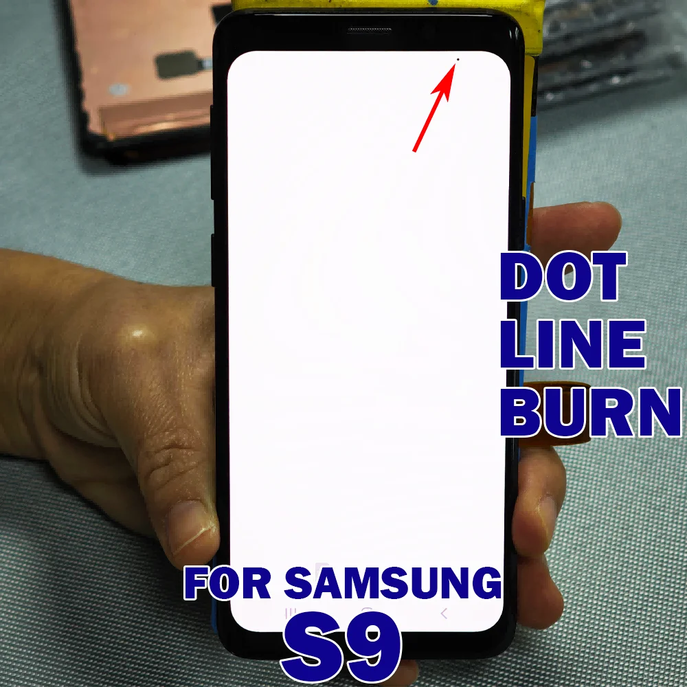 S9 Super AMOLED Display for Samsung S9 SM-G960U G960W SM-G960F Origin LCD Screen with Dot Line Burn Test Before Delivery Repair