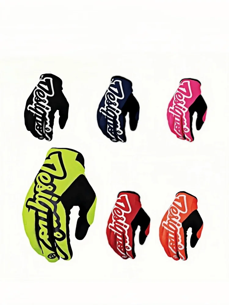 AliExpress Troy Lee Designs 6 Colors bicycle gloves MTB Gloves Mtb Mountain Bicycle Gloves Motorcycle Racing Gloves MX Motocross Gloves Full Finger Gloves