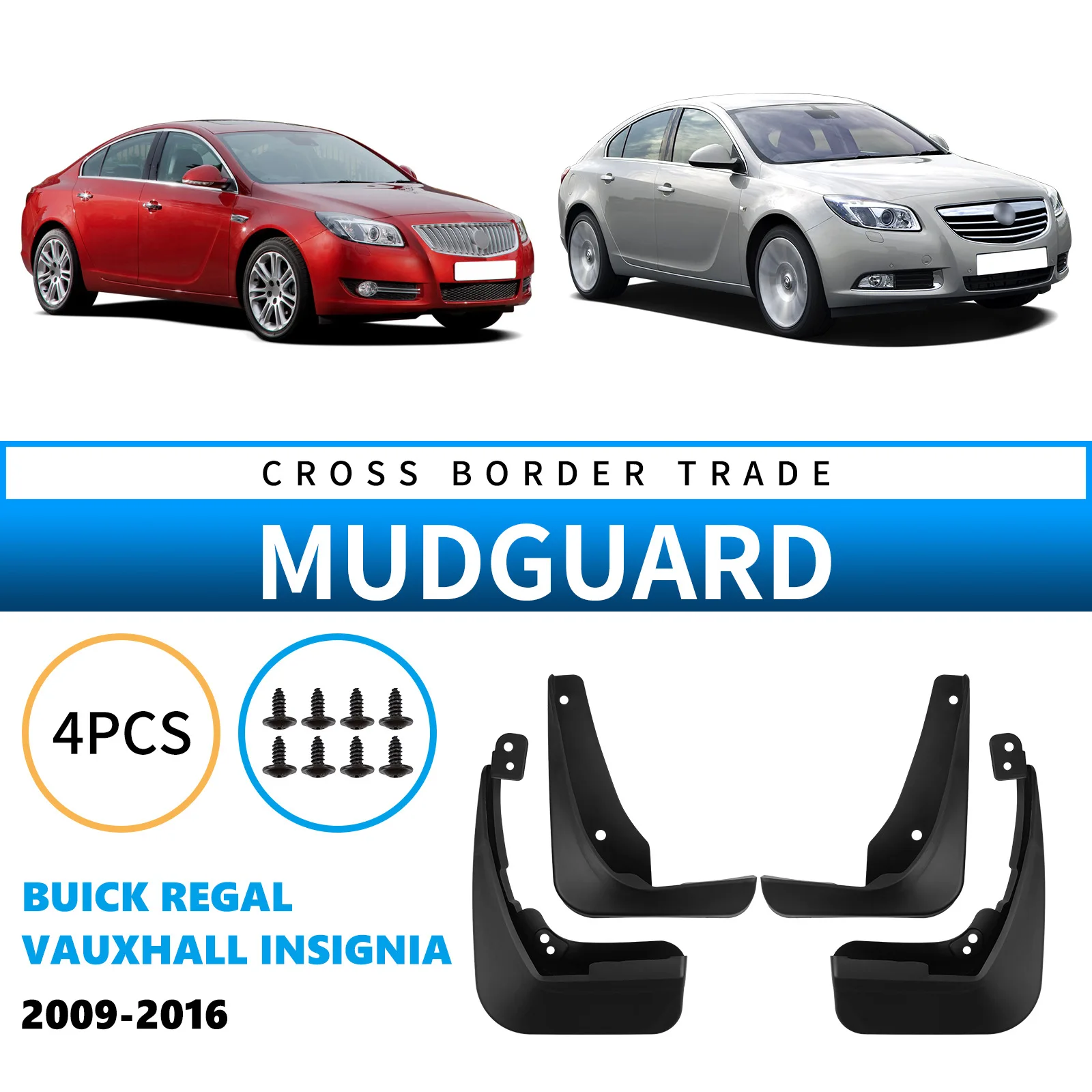 

Car Mud Skins Essential for 2009-2016 Buick Regal Vauxhall and Insignia Car Mud Flap Protectors Keep Vehicle Body Clean