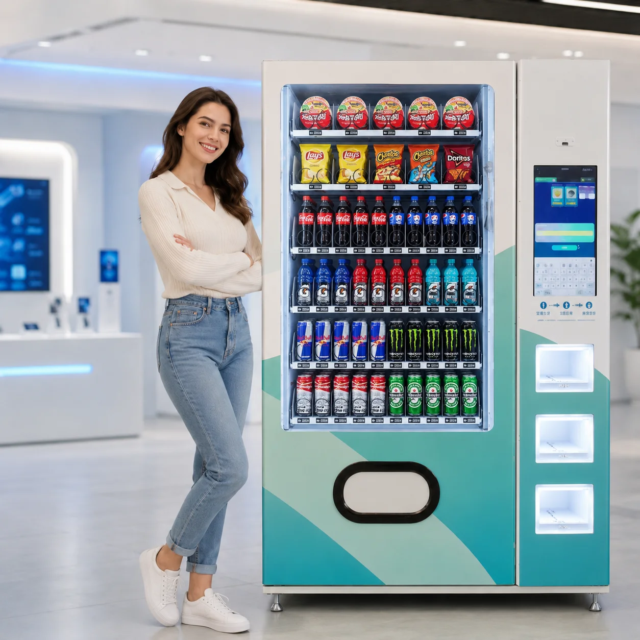 RUNYANG  Custom Snacks and Drinks Vending Machines with Age Verification Vending Machine for Foods and Drinks