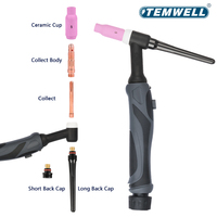 TEMWELL 200A TIG Welding Torch WP26 WP26F WP26V WP26FV GTAW Argon Air Cooled Valve Remote Control Gas Arc Welding Gun