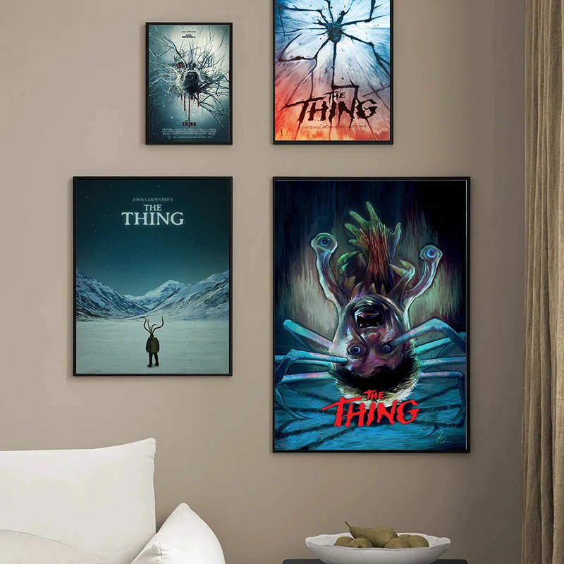 Classic Horror Movie The Thing Posters Print Canvas Painting John Carpenter Wall Art Picture For Bedroom Home Decoration