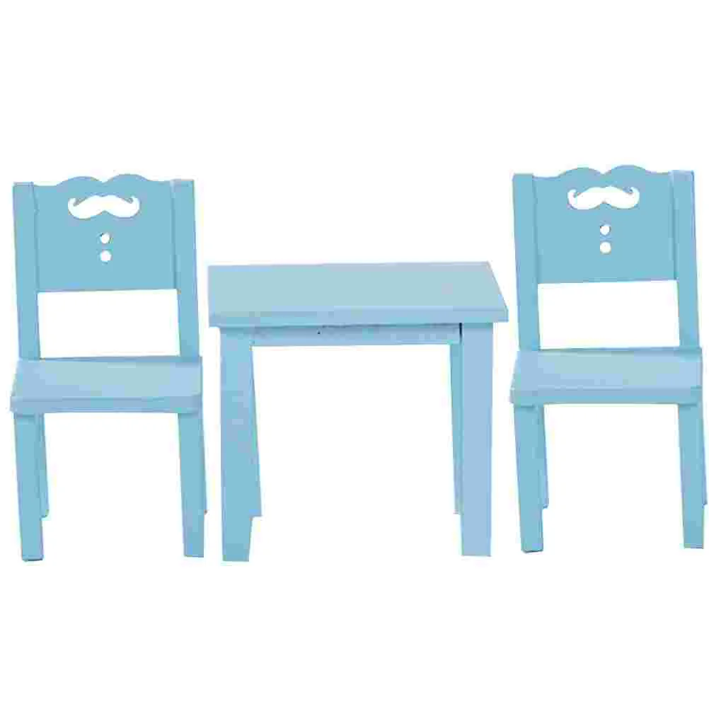 

Accessories Dollhouse Table and Chairs Child Decor Childrens Toys Wooden Kidcraft Playset Mini