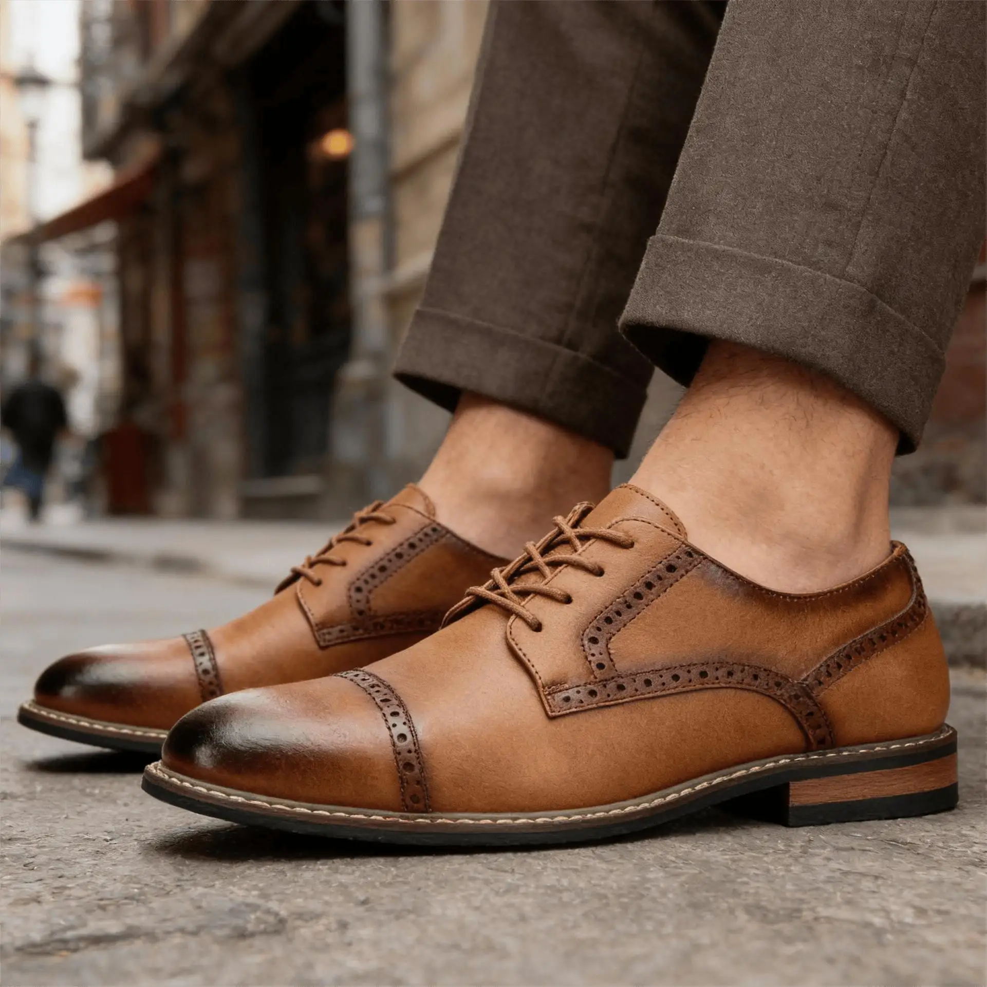 

Кожаные туфли для мужчин, стильные деловые туфли для джентльменов, удобные мужские классические туфли из кожи