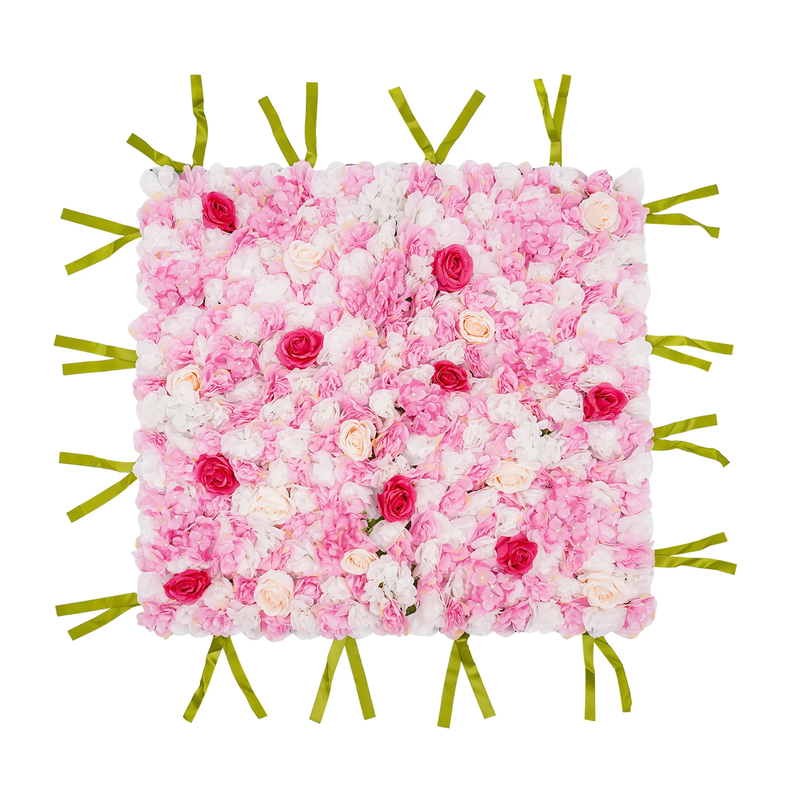 Panel Dinding Bunga Buatan, Matras Dinding Bunga, Panel Bunga Mawar Sutra, Latar Belakang Dinding Bunga Buatan untuk Pernikahan