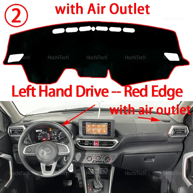Anti-UV-Matte Sonnenschirm Dashmat Teppich Dash Dashboard Abdeckung Pad Auto Zubehör Für Toyota Raize 2019 2020 2021 2022 2023 2024 2025 – Detail 11