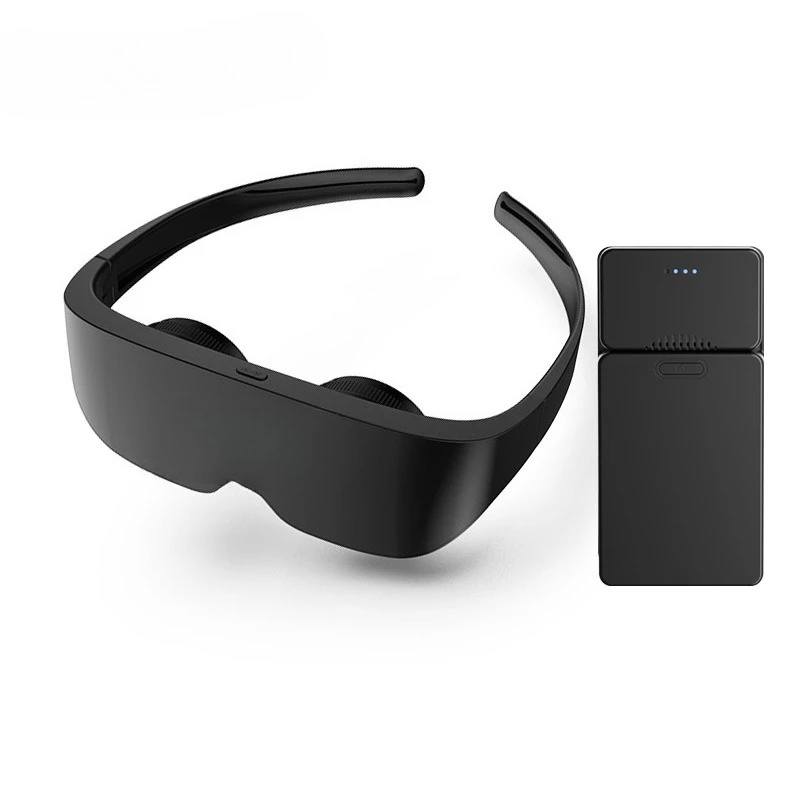 Giant screen glasses, VR glasses, 3D virtual reality gaming head-mounted direct connection smart glasses