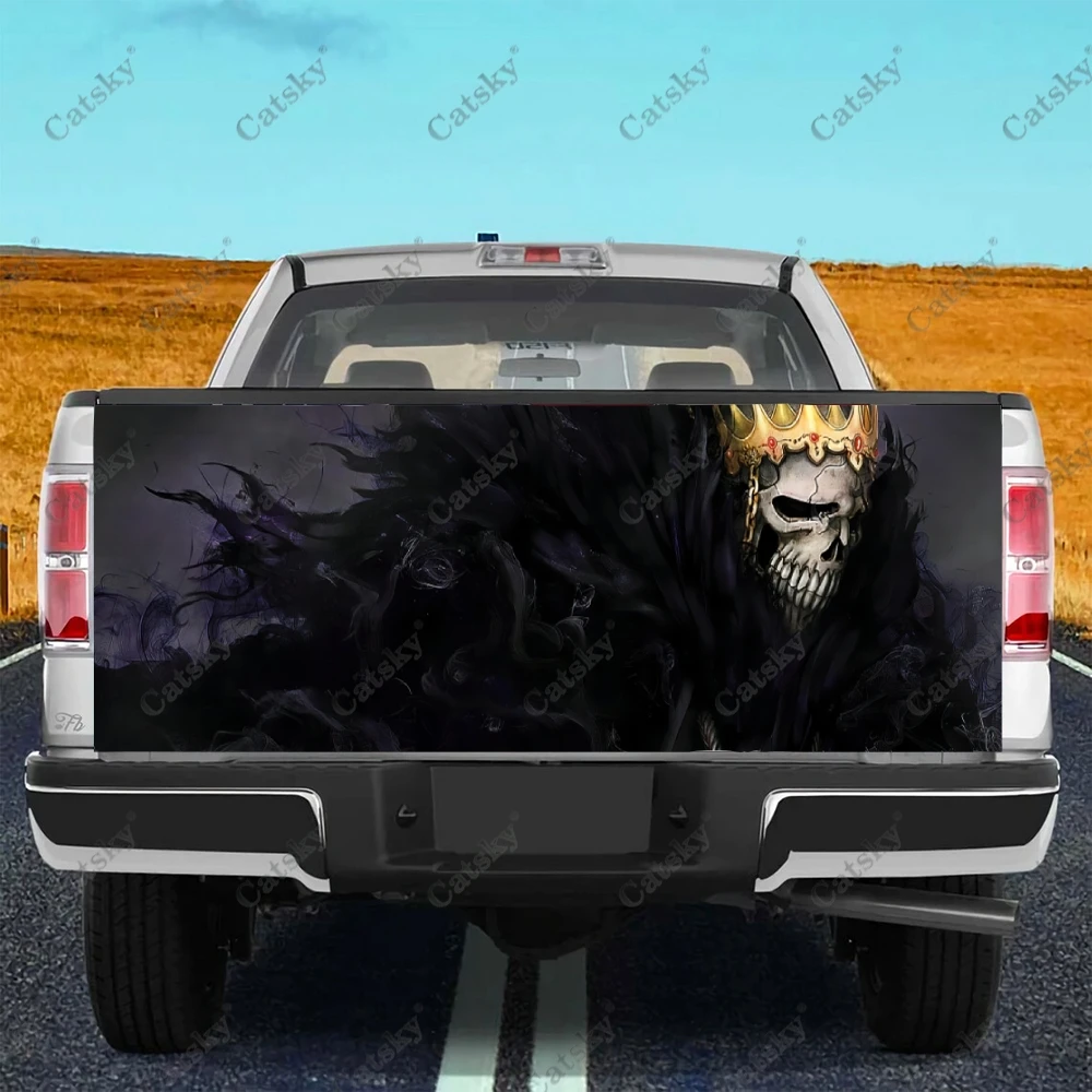 Death Skull Skeleton Car sticker rear car rear paint modification kit vinyl suitable for car truck sticker