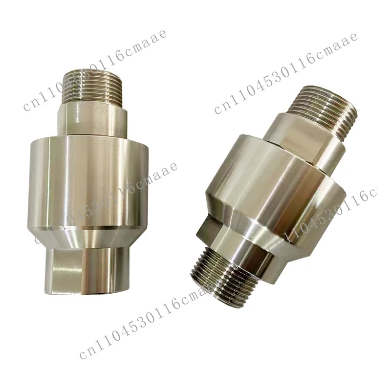 High Pressure Straight Through 304 Stainless 360  Universal Rotary Joint Connected By  and External Threads of The Pipeline