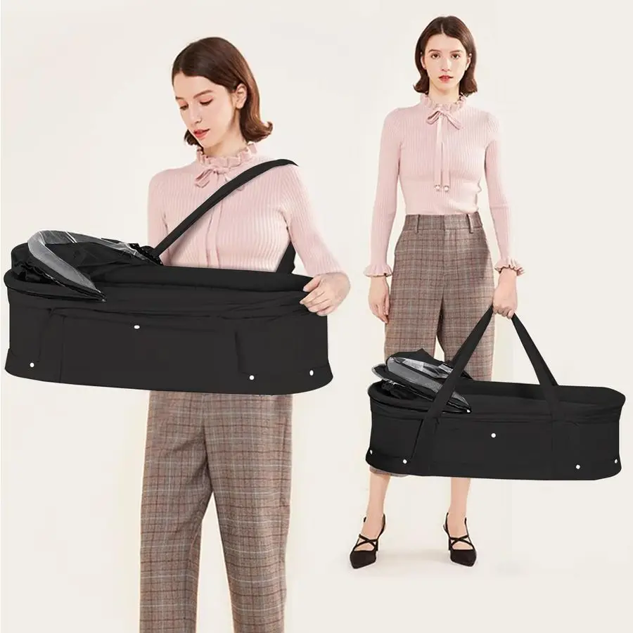 سرير محمول للسفر، سرير نوم للأطفال، سرير خفيف الوزن قابل للطي مع غطاء ظلة، تصميم مدمج قابل للطي جديد #6