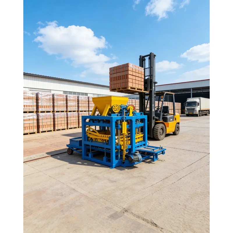 Interlocking Soil Cement Brick Making Machine | A Brique Hydraulique Presse | Automatic Hollow Block Maker for Africa South Amer