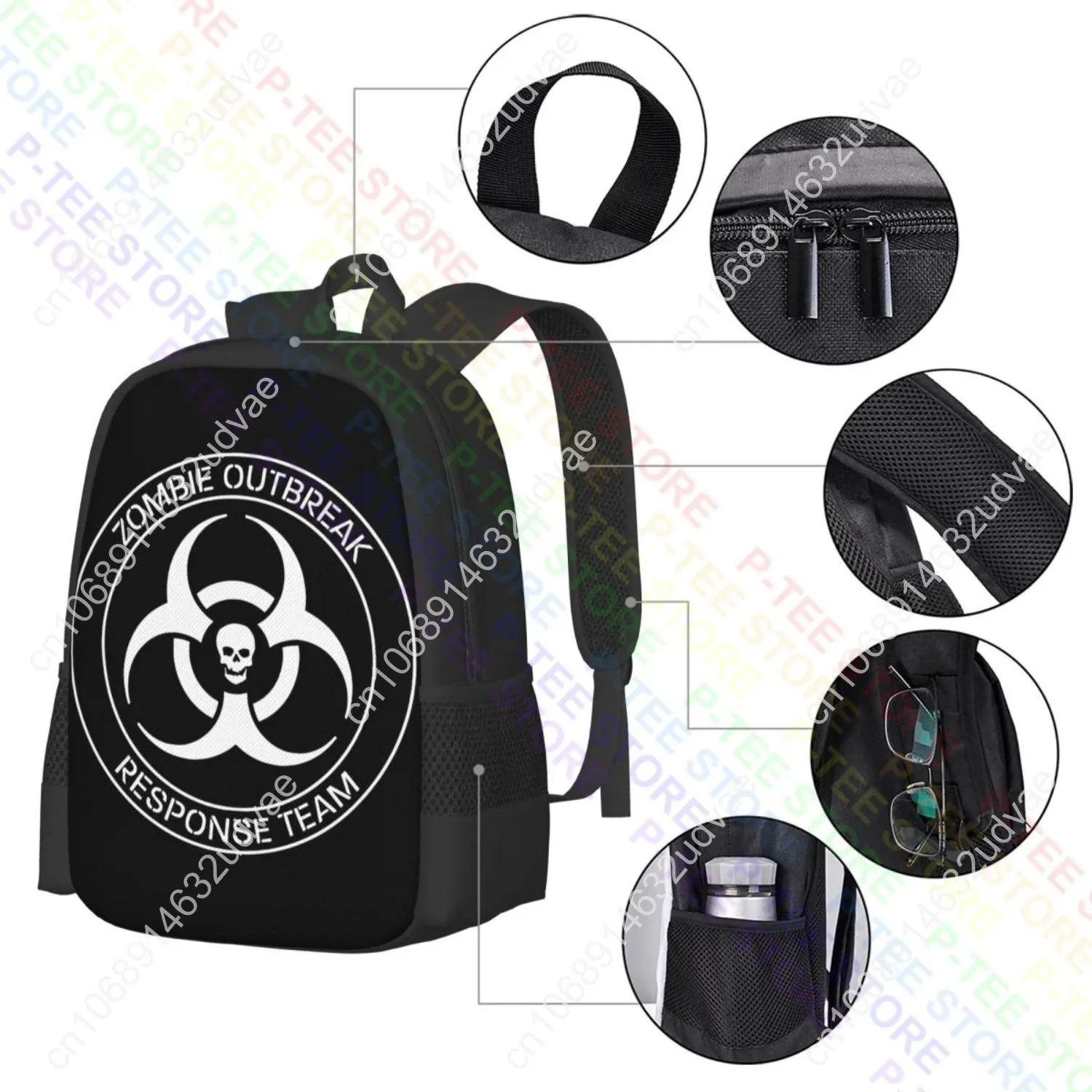 Zombies Outbreak Response TeamBackpack Large Capacity Newest Multi-function