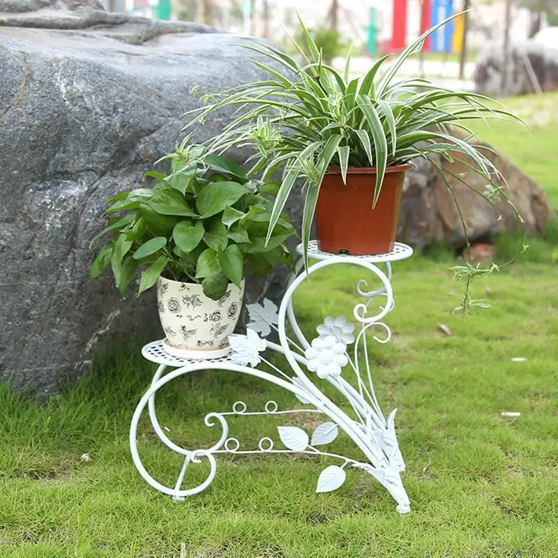 

Wrought iron flower stand Multi-layer floor balcony decorative stand Plant stand