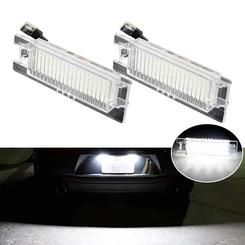 2Pcs LED License Plate Light Number Plate Lamp Canbus For Chevrolet Camaro 2014-2021 Chevrolet Malibu 2013-2015 Limited 2016