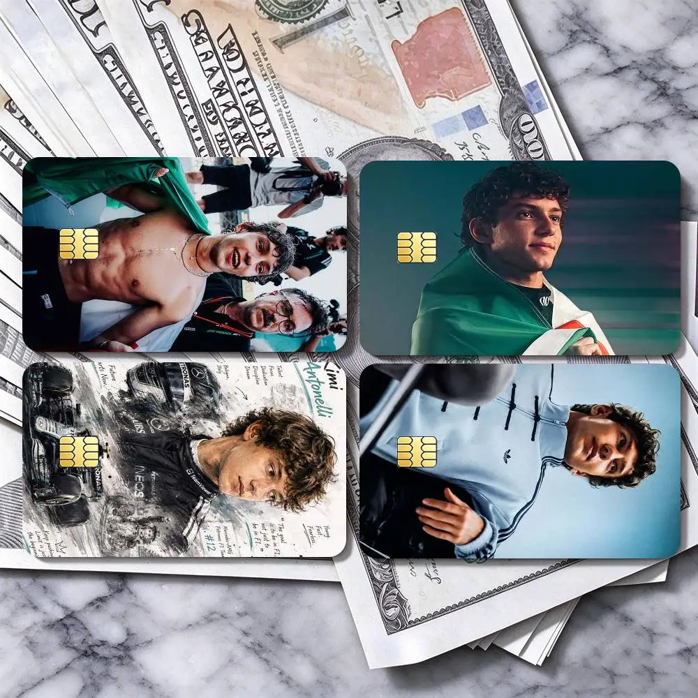 Andrea Kimi Antonelli Italy  High Definition Matte PVC Film Tape | For Credit Card, Debit Card Stickers & Gift Decoration