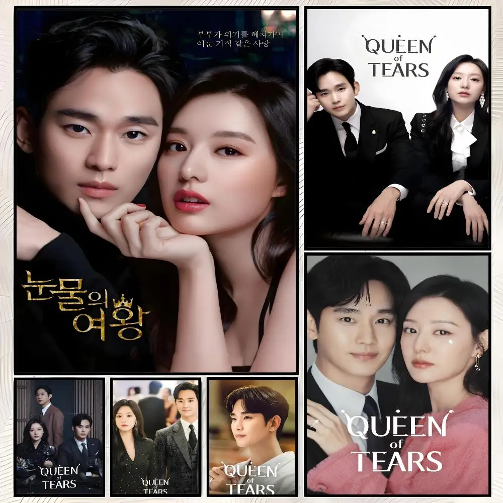 Drama Korean Romance Queen of Tears Poster Self-Stick HD PP paper Wall Art  Waterproof Decor for Bedroom, Living Room，Gift