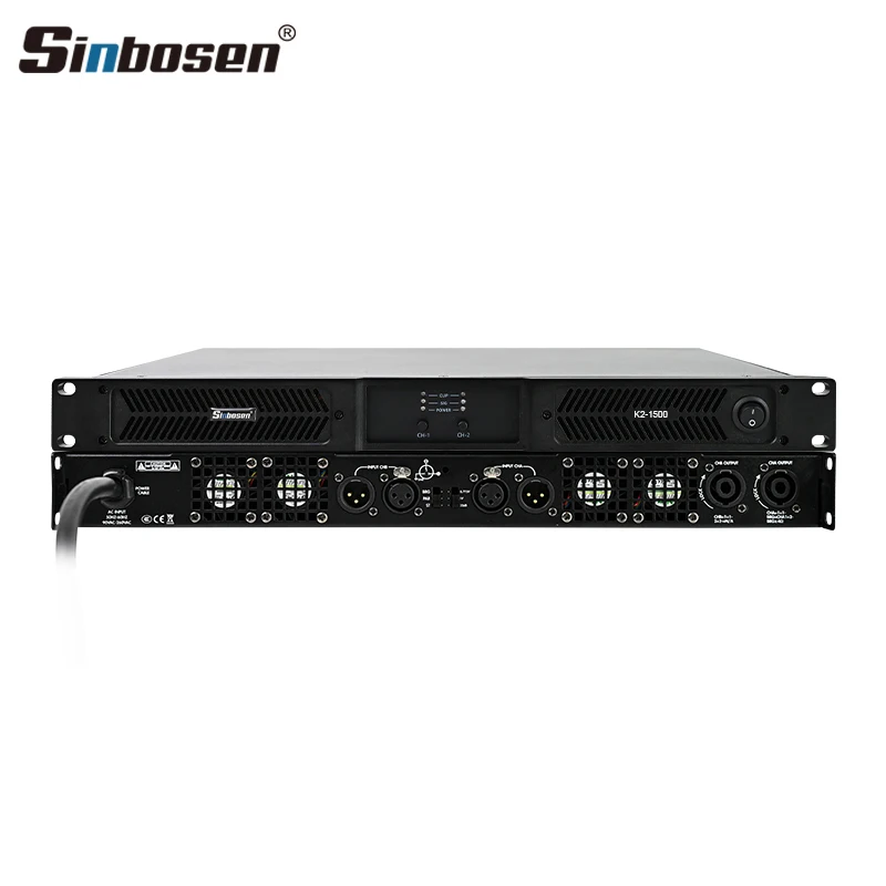 

K2-1500 Digital 2 Channel Class d 4 Ohms Professional Power Amplifier 1500w Sound Equipment