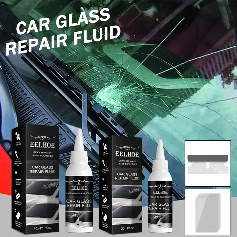 30ML Car Windshield Repair Kit DIY Glue Quick Fix Car Glass Crack Repair Agent Cracks Combined Repair for All Types of Glass