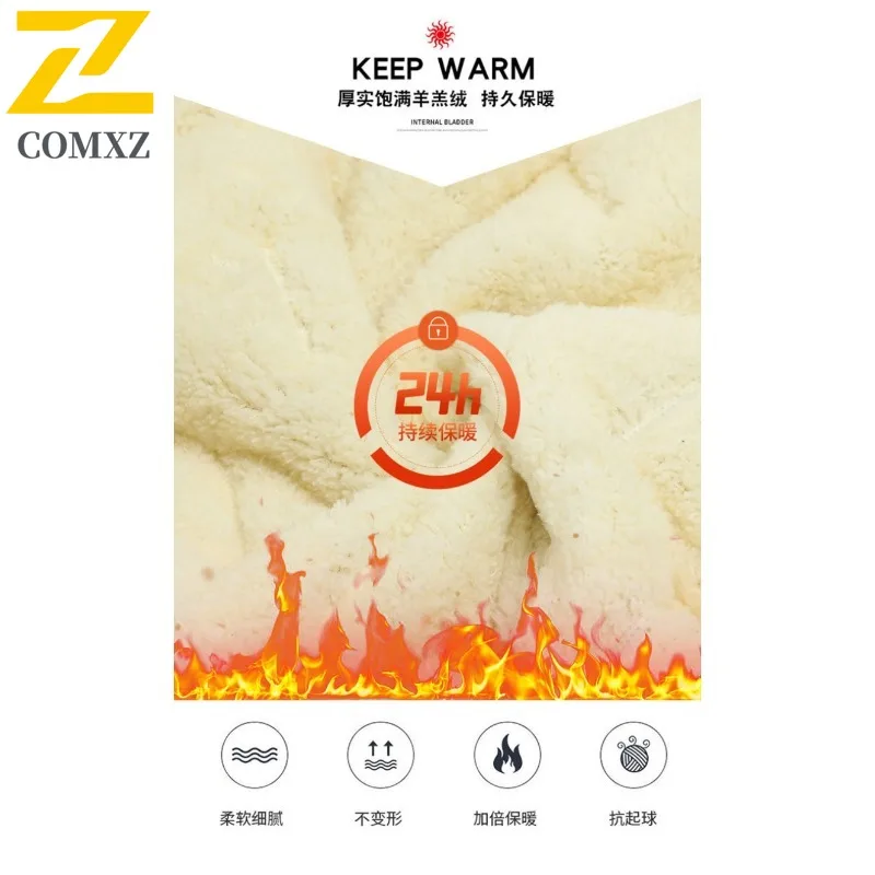 EiAO سترة حجم كبير الرجال بالموجات فوق الصوتية صوف مبطن يندبروف مقاوم للماء الحرارية جاكيت بلا إكمام لأبي ملابس شتوية غير رسمية 2025 #6