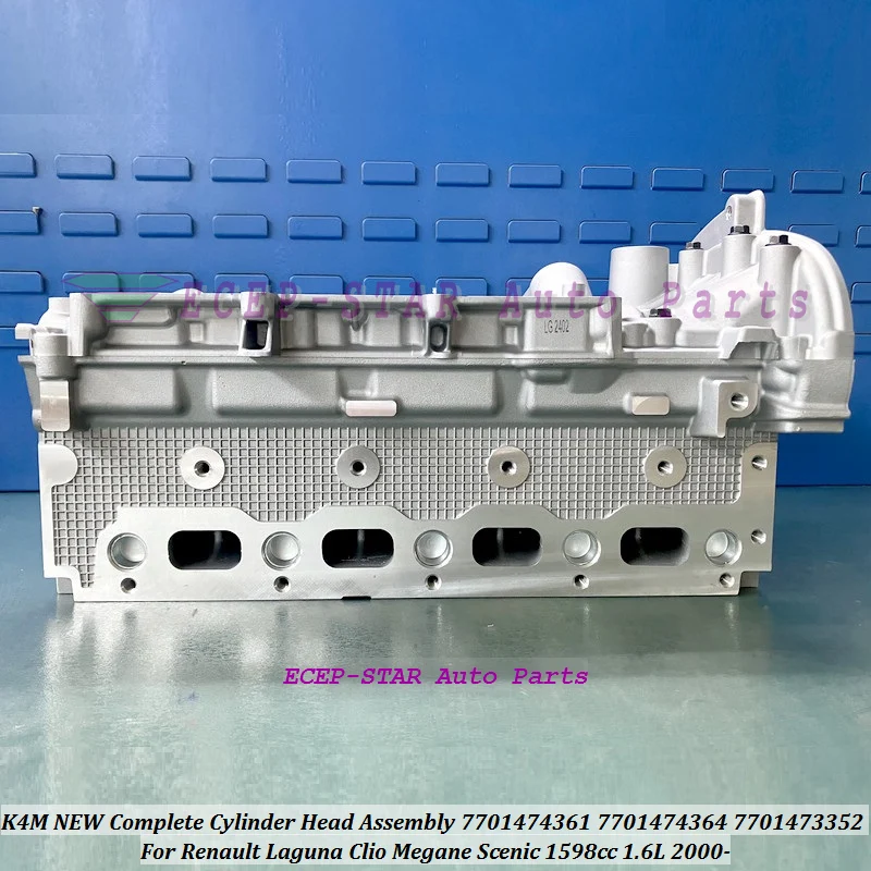 

K4M NEW Complete Cylinder Head Assembly 7701473352 7701474364 For Renault Laguna Clio Megane Scenic 1598cc 1.6L 2000- 7701474361