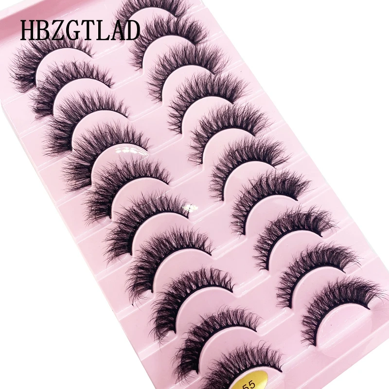 10 Pairs Natural Long Fluffy False Eyelashes Fake Lashes Long Makeup 3d Mink Lashes Extension Eyelash Mink Eyelashes For Beauty