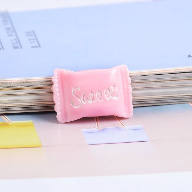 10 stücke 15x22mm kawaii 3d Nagel Charms süße bunte Süßigkeiten Cabochon Flatback DIY Scrap booking Schmuck machen Zubehör – Detail 10
