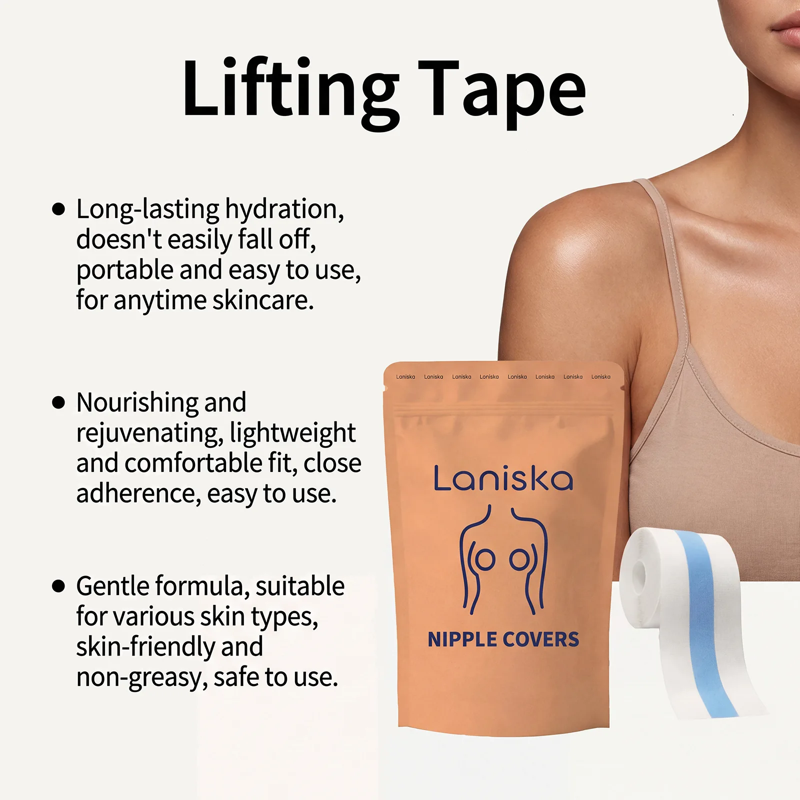 Breast Care Patches Skin-Friendly Breathable Comfortable for Women Chest-Protection