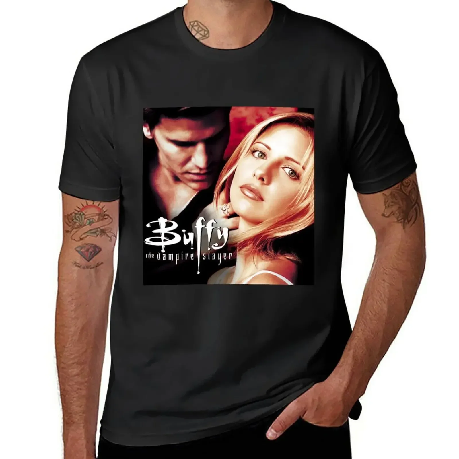 

BUFFY-ANGEL T-Shirt summer top kawaii clothes mens clothing